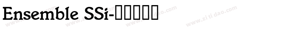 Ensemble SSi字体转换